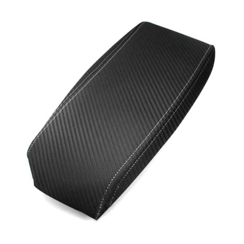 Innenzubehör Für Toyota Für Prius 2004-2009 Auto Center Control Armlehne Box Haut Abdeckung Aufkleber Trim Weichen Carbon textur Leder armlehne Abdeckung Auto Dekorative(White line) von Mfibbmf