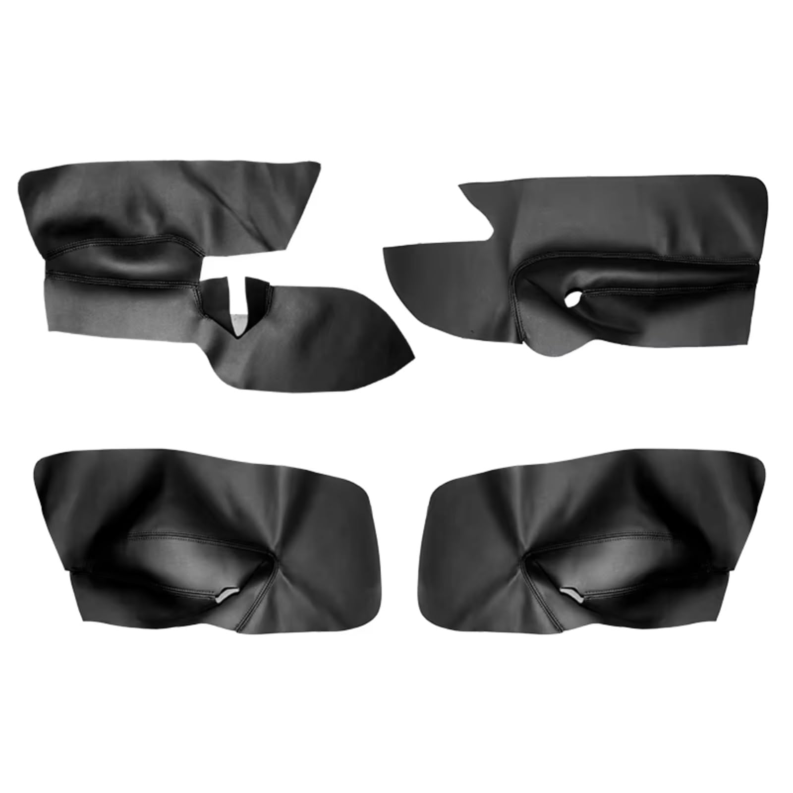 Innenzubehör Für VW Für Golf 5 Für Jetta 2005-2009 Auto Tür Armlehne Panel Abdeckung Aufkleber Trim Links Hand stick Tür Panel Abdeckung Auto Dekorative(4pcs Black) von Mfibbmf