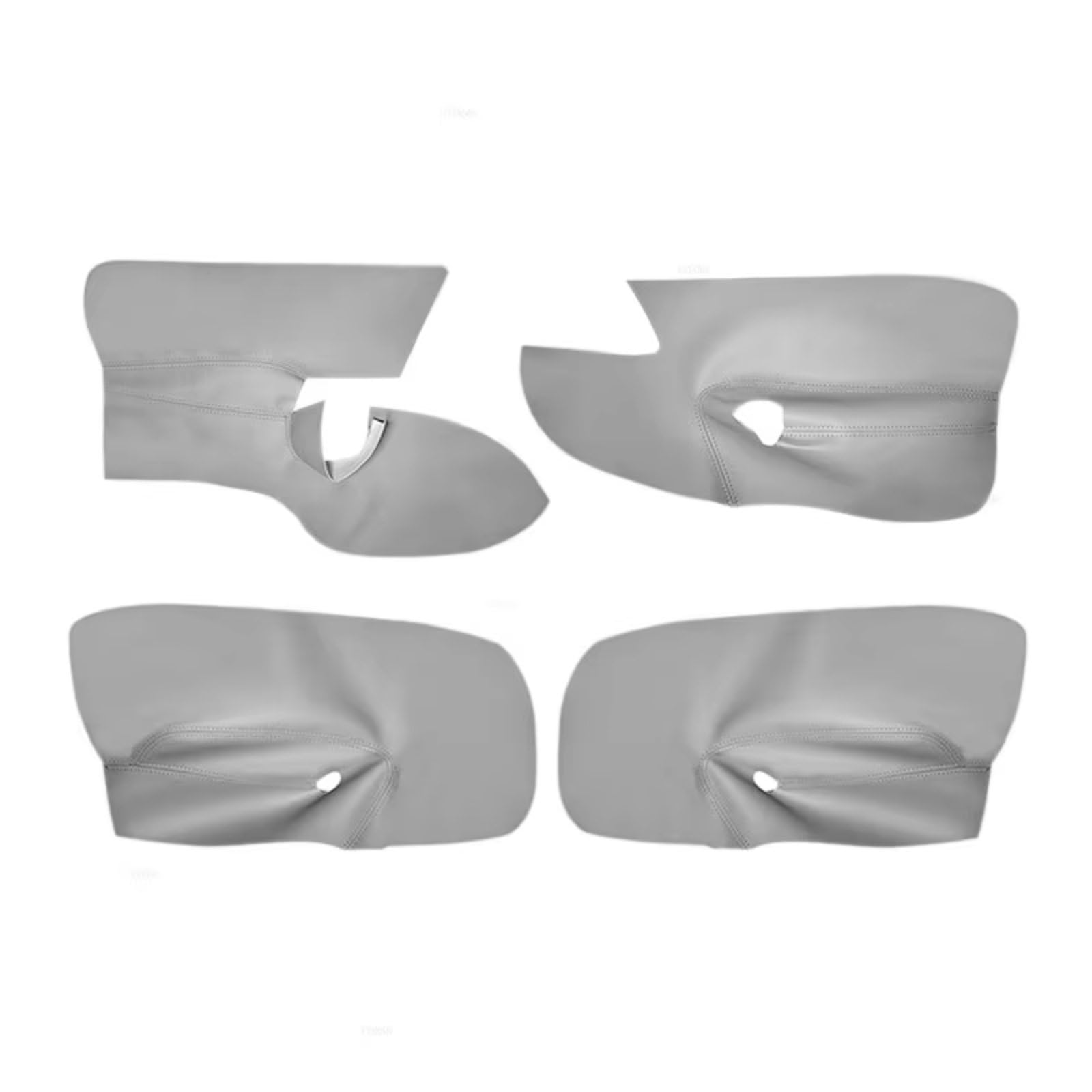 Innenzubehör Für VW Für Golf 5 Für Jetta 2005-2009 Auto Tür Armlehne Panel Abdeckung Aufkleber Trim Links Hand stick Tür Panel Abdeckung Auto Dekorative(4pcs Gray) von Mfibbmf