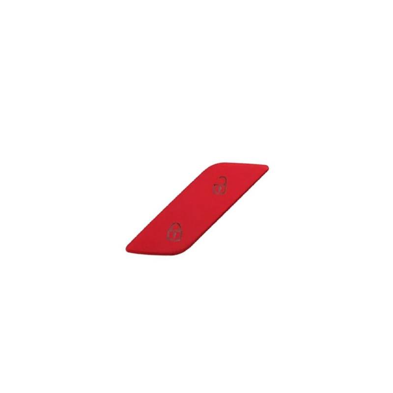 Innenzubehör Für VW Für Golf 8 MK8 2020-2022 Auto Styling Tür Entsperren Taste Abdeckung Motor Start Stop Taste Schalter trim Aufkleber Auto Dekorative(Red Lock) von Mfibbmf