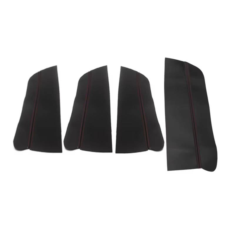 Innenzubehör Für VW Für Jetta MK6 2012-2014 Innen Auto Tür Armlehne Panel Haut Abdeckung Schutz Trim Tür Panel Abdeckung Auto Dekorative(Door Armrest Black-R) von Mfibbmf