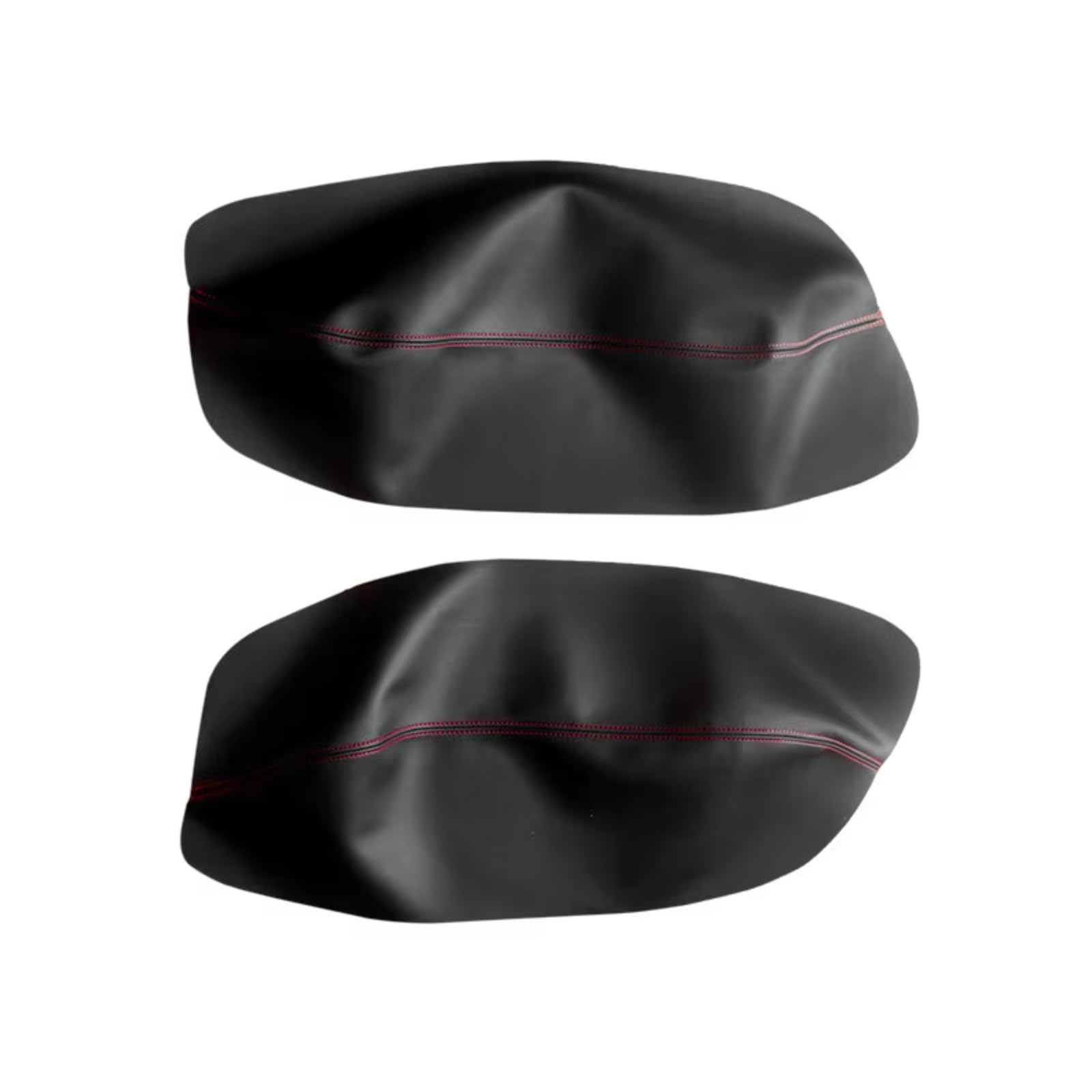 Innenzubehör Für VW Für Passat B5 1998-2005 Auto Tür Armlehne Panel Abdeckung Trim Links hand Stick Weiche Leder Tür Panel Abdeckung Auto Dekorative(Rear Black-red) von Mfibbmf
