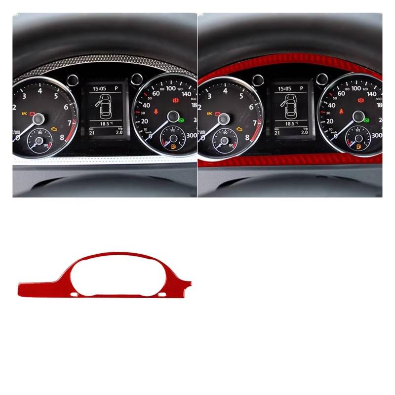 Innenzubehör Für VW Für Passat B6 2006-2011 Dashboard Tacho Panel Trim Abdeckung Innen Auto Aufkleber Auto Dekorative(Type M) von Mfibbmf