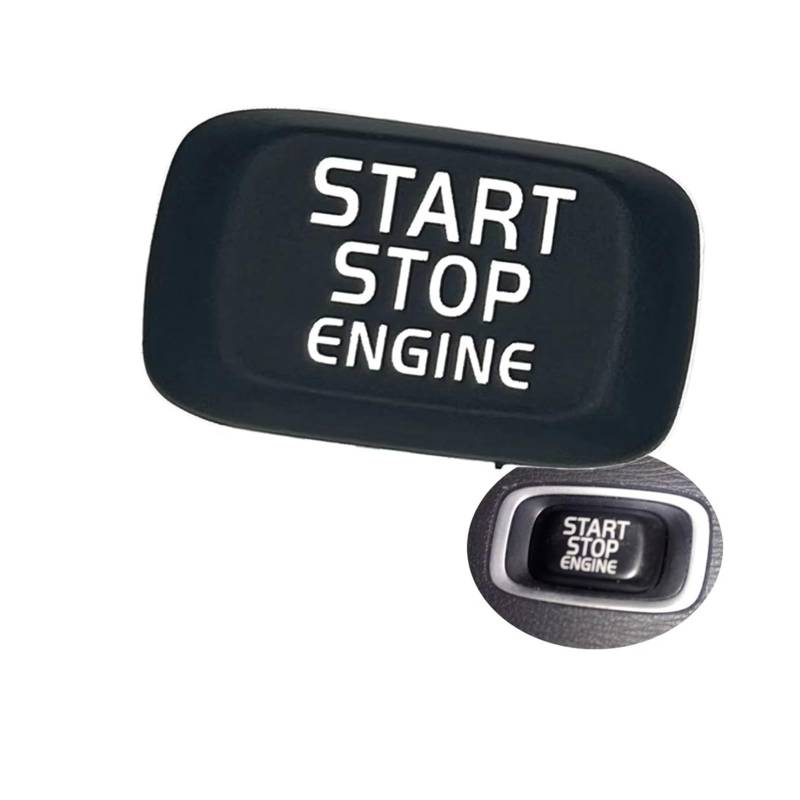 Innenzubehör Für Volvo V40 V60 S60 XC60 S80 V50 V70 XC70 Auto Motor Start Stop Schalter Taste Trim Aufkleber Auto Dekorative(Matte Start Cover) von Mfibbmf