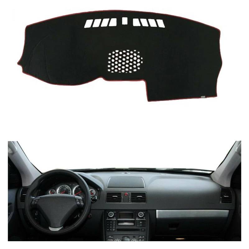 Innenzubehör Für Volvo XC90 2004-2013 Front Armaturenbrett Abdeckung Teppich Auto Armaturenbrett Matte Schild Pad Schatten Streifen Auto Dekorative(LHD) von Mfibbmf