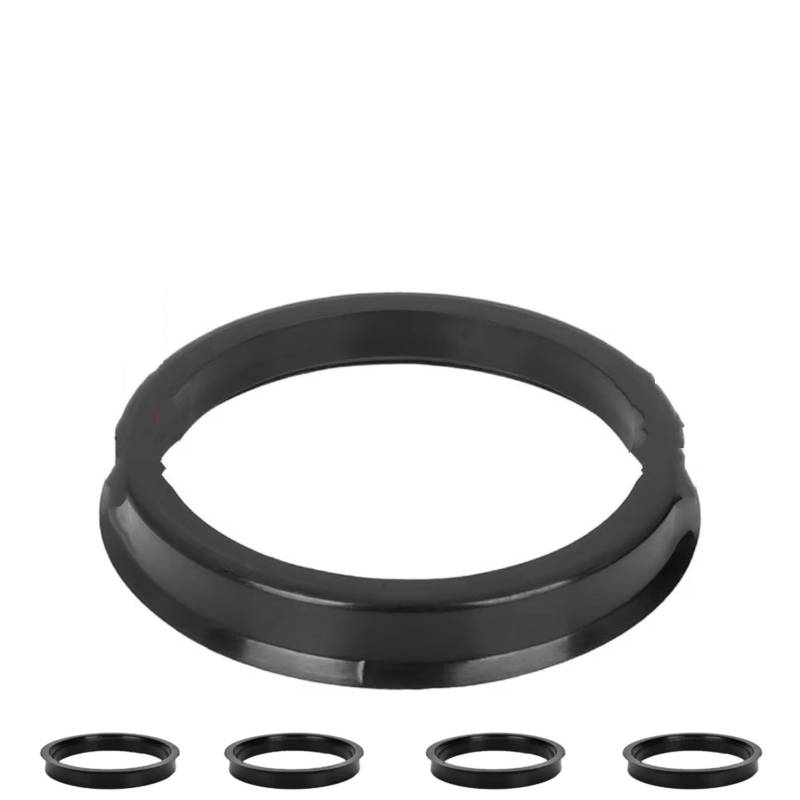 Lochkreis-Adapter-System Automotive Auto Kunststoff Rad Hub Centric Ringe Center Hubrings Bohrung 73,1-57,1 66,6-57,1 Auto Distanzscheiben(57.1-66.6mm-Black) von Mfibbmf