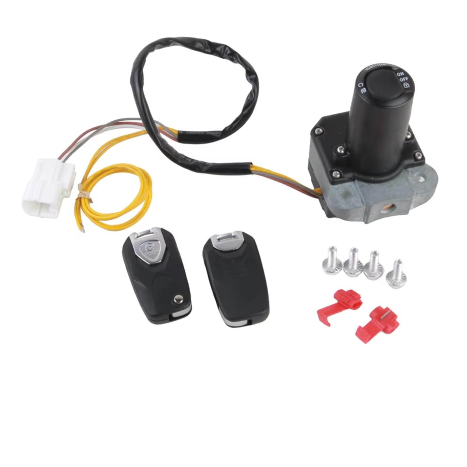 Motorrad Zündschlüssel Für Kawasaki Für Ninja 400 Z400 Für Ninja400 2022 2023 Zubehör Keyless Start System Motorrad Zündung Schalter Zündschloss Motorrad von Mfibbmf