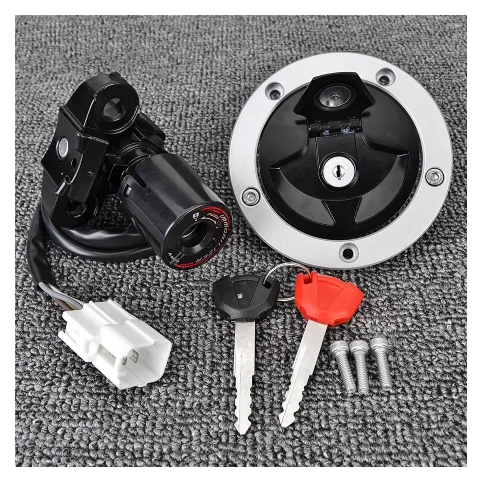 Motorrad Zündschlüssel Für Kawasaki ZX1400 EX650 EX400 Für Ninja ZX14R 650 400R ER650 ER6N EX650 ER6F Zündschloss Tankdeckel Sitzschloss Schlüsselsatz Zündschloss Motorrad Motorrad Zündschlüssel Für Kawasaki ZX1400 EX650 EX400 Für Ninja ZX14R 650 400R ER650 ER6N EX650 ER6F Zündschloss Tankdeckel Sitzschloss Schlüsselsatz Zündschloss Motorrad von Mfibbmf