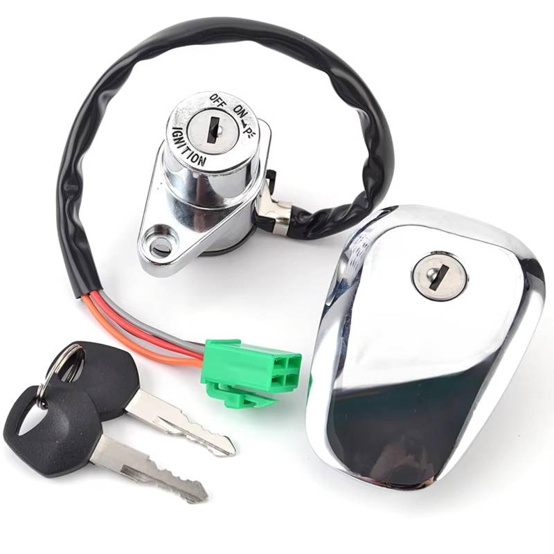 Motorrad Zündschlüssel Für Suzuki VS400 VS600 VS700 VS750 VS800 VS1400 Für Intruder 400 600 700 750 800 1400 37110-38A04 Zündschloss Tankdeckel Sitzschloss Zündschloss Motorrad von Mfibbmf