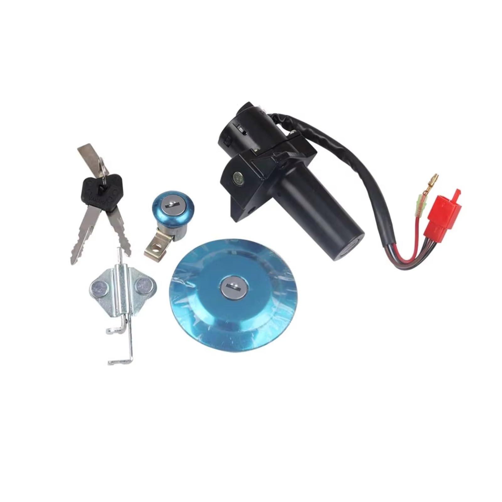 Motorrad Zündschlüssel Für YBR250 YBR YS YS250 Motorrad Zündschloss Schloss Tür Set Gas Tankdeckel Sitz Schlüssel Abdeckung Zündschloss Motorrad Motorrad Zündschlüssel Für YBR250 YBR YS YS250 Motorrad Zündschloss Schloss Tür Set Gas Tankdeckel Sitz Schlüssel Abdeckung Zündschloss Motorrad von Mfibbmf