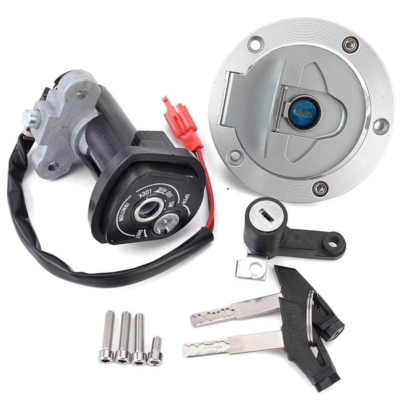 Motorrad Zündschlüssel Für YZF R15 SP 2014 MT15 MT-15 MT 15 2015-2016 2FB-WF461-00 54D-WF461-00 Zündschloss Tankdeckel Sitzschloss Schlüssel Zündschloss Motorrad von Mfibbmf