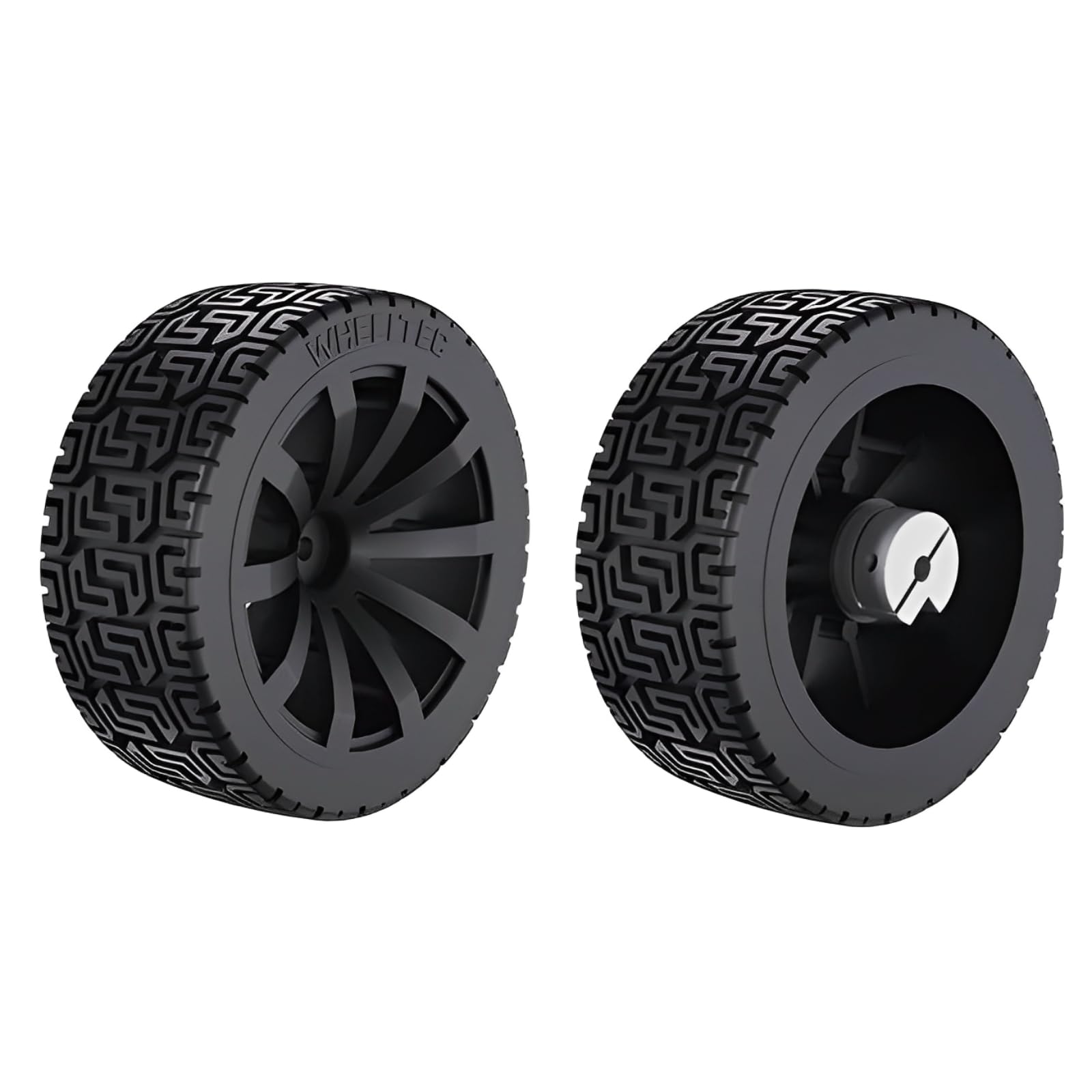 MiJunHD Rc Car Reifen 2Stk 85mm Dia Solide Große Last Tragende Gummi Reifen & 2Stk 5mm Bohrung Wellenkupplung für Mini Smart Roboter Rad Reifen und Spielzeug Auto Ersatz Rad MiJunHD Rc Car Reifen 2Stk 85mm Dia Solide Große Last Tragende Gummi Reifen & 2Stk 5mm Bohrung Wellenkupplung für Mini Smart Roboter Rad Reifen und Spielzeug Auto Ersatz Rad von MiJunHD