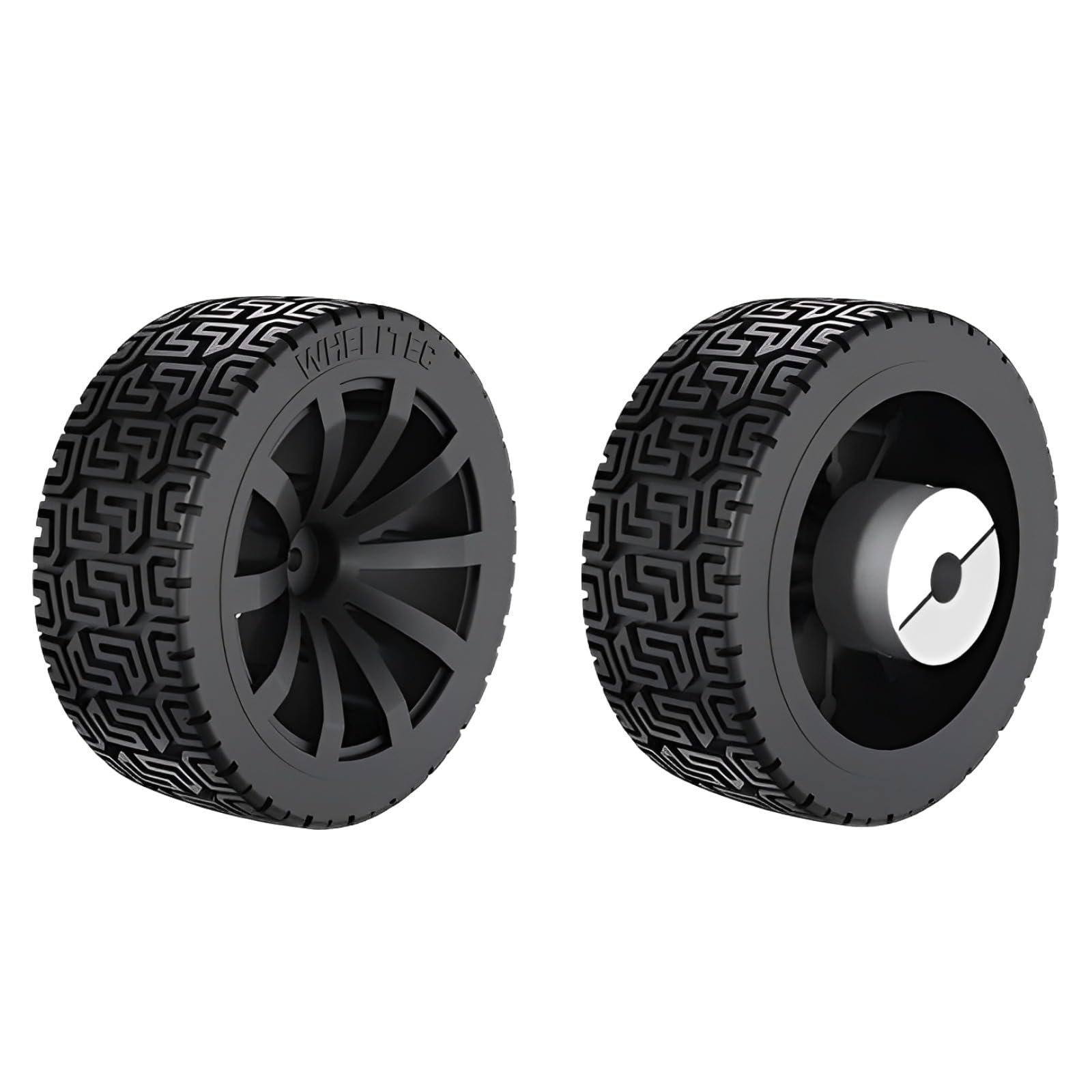 MiJunHD Rc Car Reifen 2Stk 85mm Dia Solide Große Last Tragende Gummi Reifen & 2Stk 8mm Bohrung Wellenkupplung für Mini Smart Roboter Rad Reifen und Spielzeug Auto Ersatz Rad MiJunHD Rc Car Reifen 2Stk 85mm Dia Solide Große Last Tragende Gummi Reifen & 2Stk 8mm Bohrung Wellenkupplung für Mini Smart Roboter Rad Reifen und Spielzeug Auto Ersatz Rad von MiJunHD