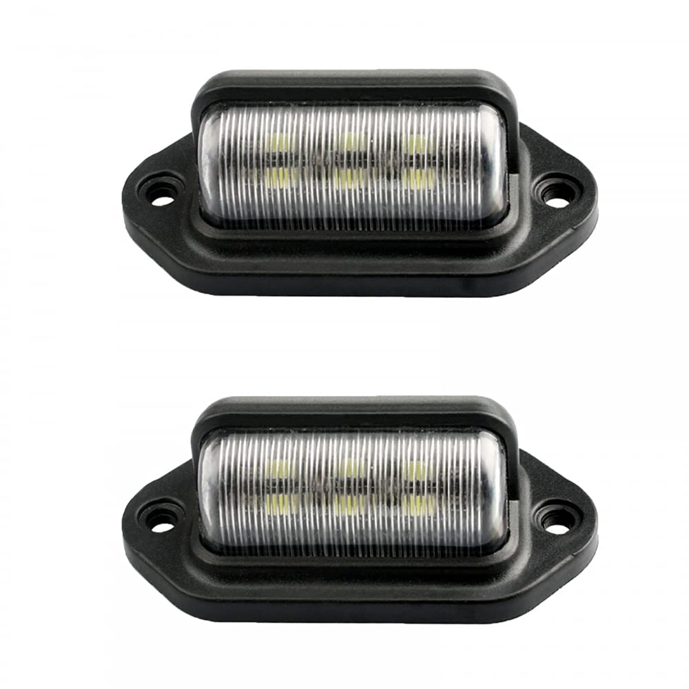 MiOYOOW 2 Stück LED-Kennzeichenleuchte LED-Rücklicht LED Anhängerleuchten wasserdichte Schritt-Innenbeleuchtung für LKW SUV Anhänger Van von MiOYOOW