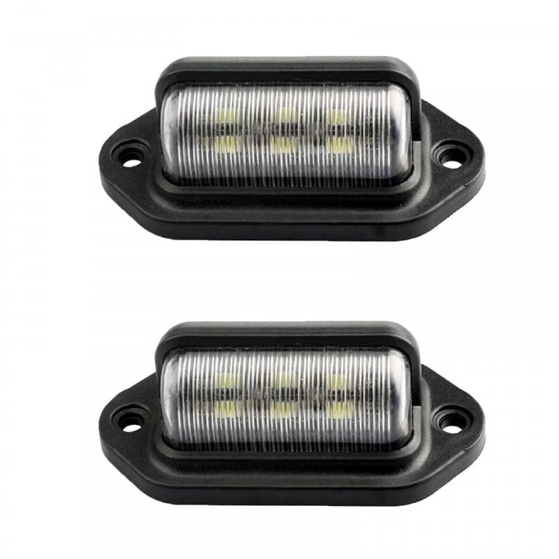 MiOYOOW 2 Stück LED-Kennzeichenleuchte LED-Rücklicht LED Anhängerleuchten wasserdichte Schritt-Innenbeleuchtung für LKW SUV Anhänger Van von MiOYOOW