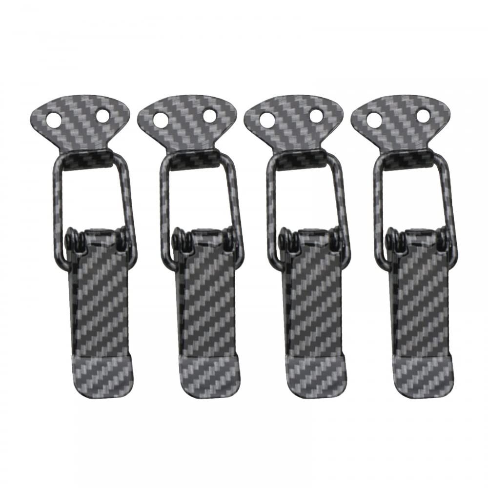 MiOYOOW 4 Stück Schnellverschluss Hakenverschluss Clip Tragbar Robuster LKW Haube Clip aus Edelstahl für Autoko fferraum MiOYOOW 4 Stück Schnellverschluss Hakenverschluss Clip Tragbar Robuster LKW Haube Clip aus Edelstahl für Autoko fferraum von MiOYOOW