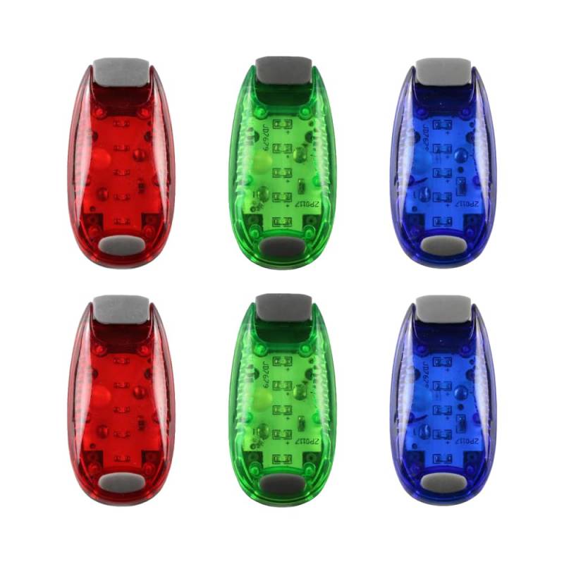 MiOYOOW 6 Stück Kajak Navigationslicht, LED Paddle Board Blinklicht Nachtwarnlichter für Nächtliches Kajakfahren Wandern Joggen Laufen Fahrradboot von MiOYOOW