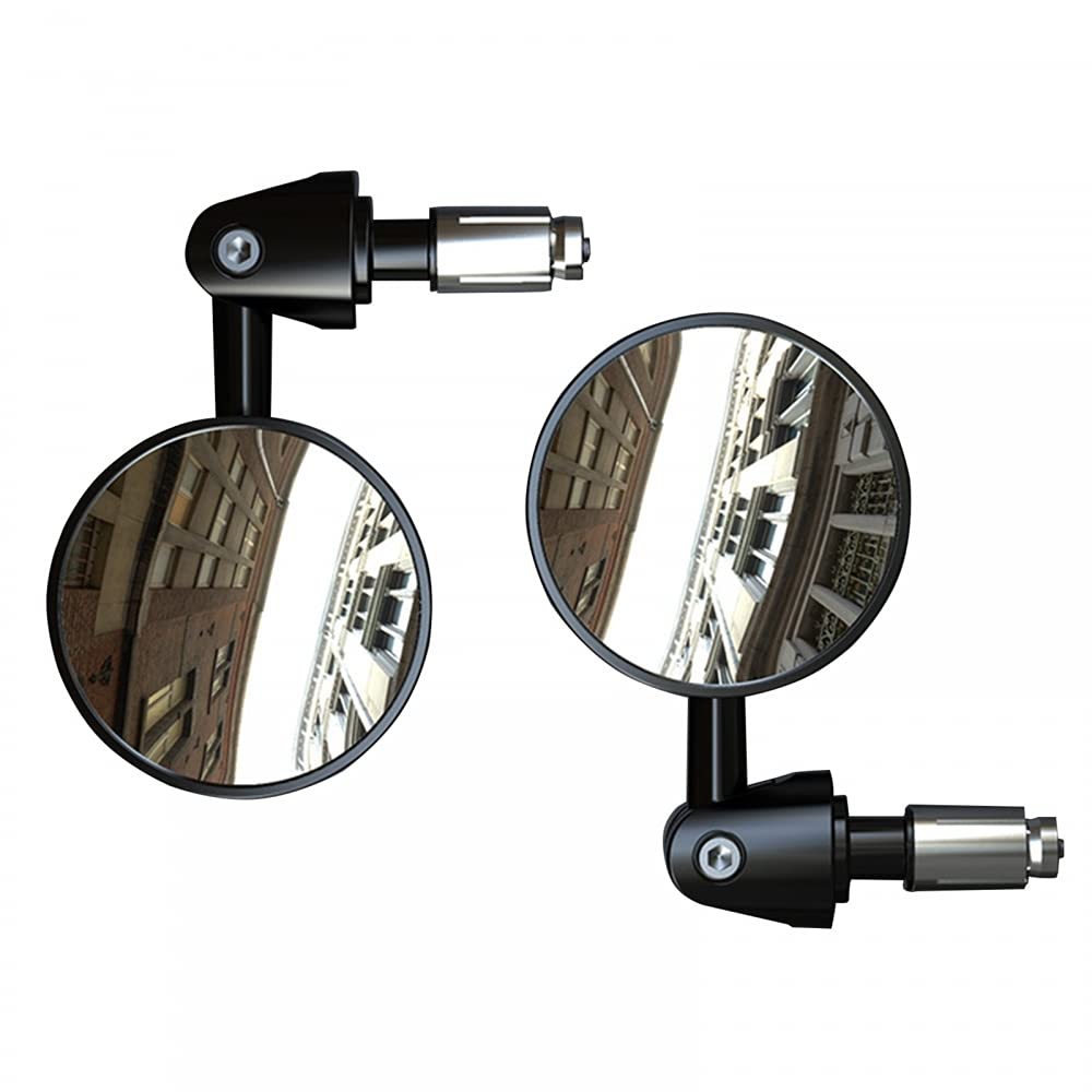 Motorrad Spiegel, Lenkerendenspiegel Motorrad Rückspiegel 360 ° drehbare für Fahrrad-Motorrad von MiOYOOW
