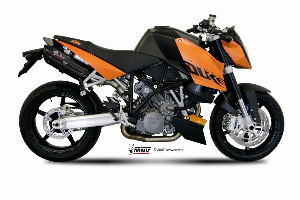 Sport Auspuff MIVV Suono Steel Black KTM 990 Super Duke LC8 Bj. 2005-2011 +ABE Sport Auspuff MIVV Suono Steel Black KTM 990 Super Duke LC8 Bj. 2005-2011 +ABE von MiVV