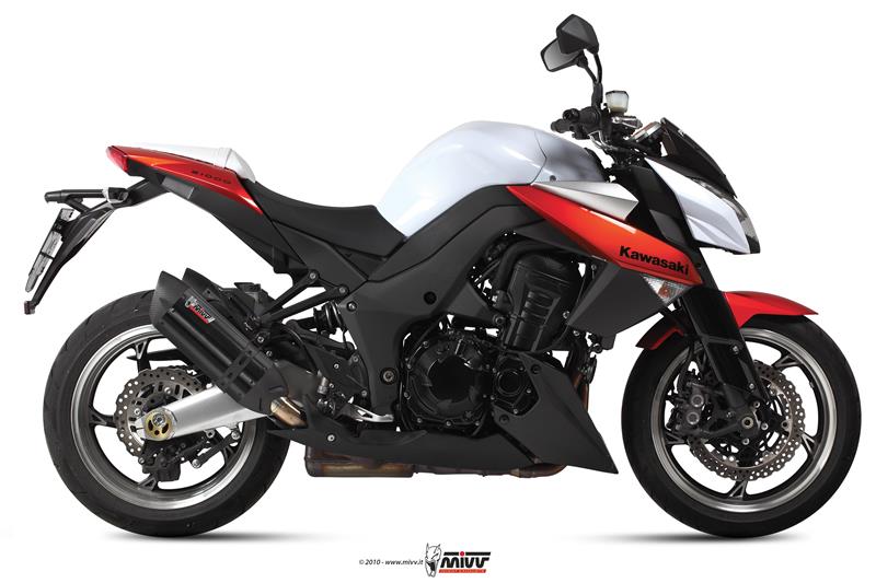 Sport Auspuff MIVV Suono Steel Black Kawasaki Z 1000 Bj. 2010-2013 Typ: ZRT00D mit ABE Sport Auspuff MIVV Suono Steel Black Kawasaki Z 1000 Bj. 2010-2013 Typ: ZRT00D mit ABE von MiVV