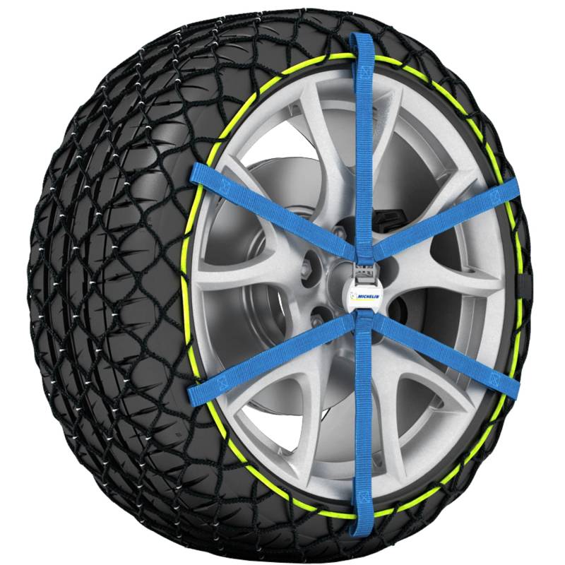 MICHELIN EASY GRIP EVOLUTION 4 Schneekette Auto Textilschneekette 2 Stück | Reifen Schneekette Ultraleistungsfähig Einfache Handhabung von MICHELIN