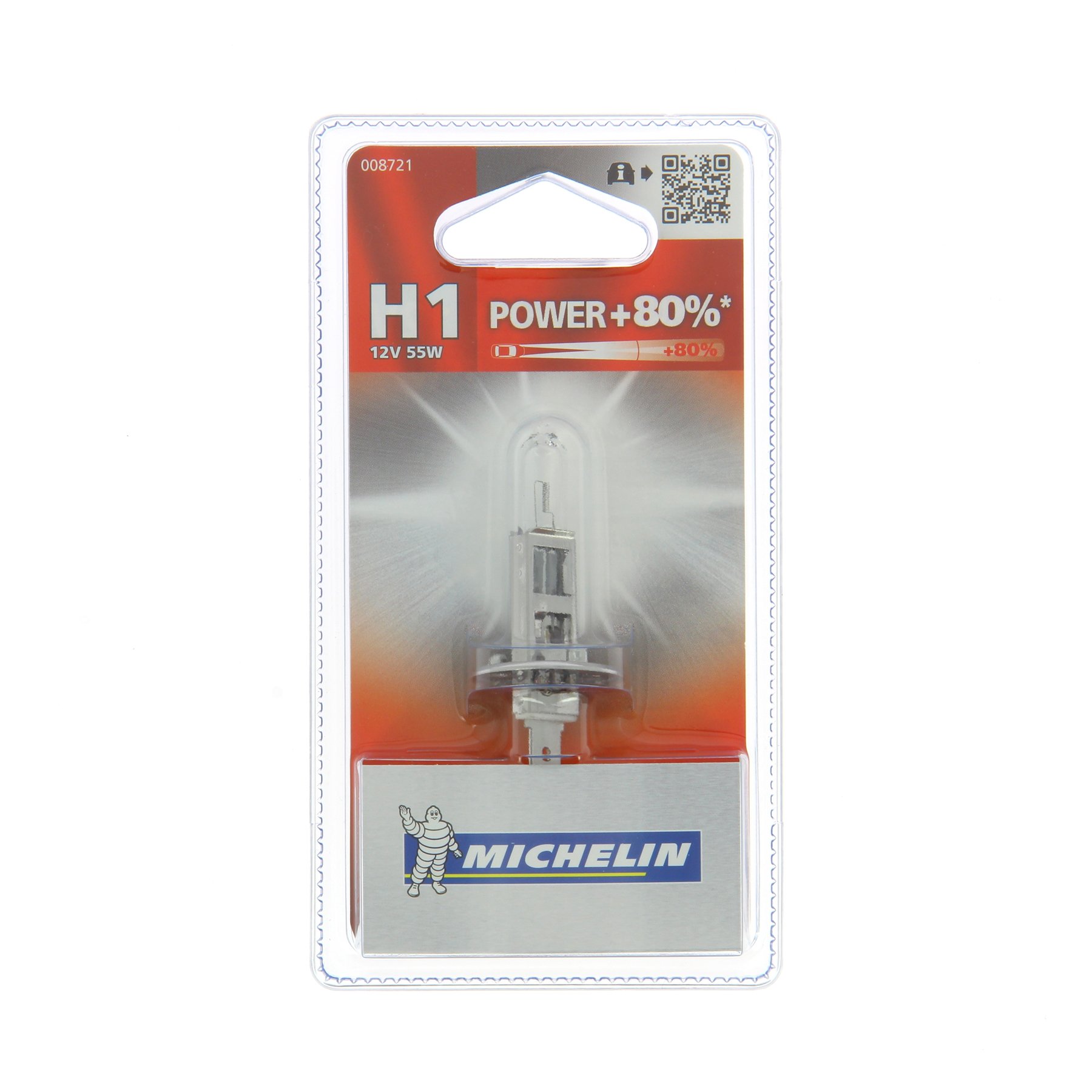 MICHELIN 008721 Power +80% 1 Leuchtmittel H1 12V 55W von MICHELIN