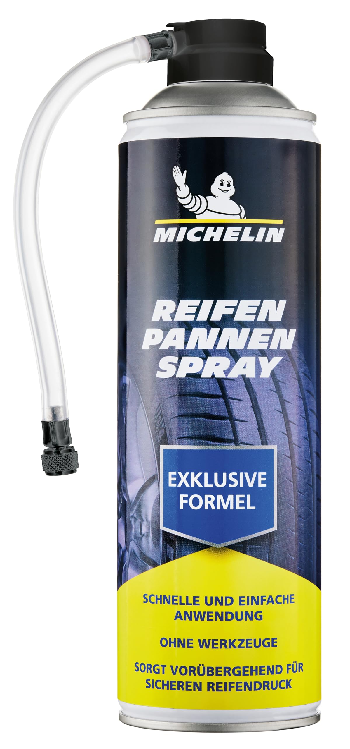 Michelin Reifendichtmittel Pannenspray Fürs Auto Blitzschnell Ohne Werkzeug Löcher Im Reifen Reparieren 500 ml PKW Kleine SUV und Wohnwagen von MICHELIN