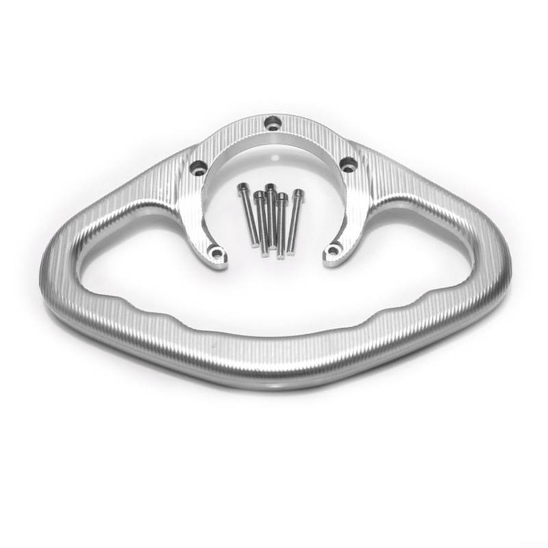Motorrad Kraftstofftank Griff Sozius Haltegriff Beifahrer Handgriff Armlehne Handgriff für Yamaha-Modelle, darunter für YZF-R1 (1998–2020), für YZF-R6 (1999–2014), für MT-07/09-Serie(Silber) von Micpointik