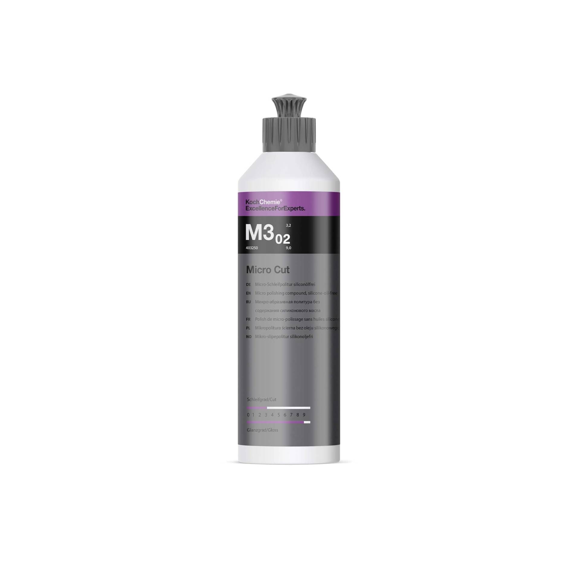 Micro Cut M3.02 Koch Chemie Politur Micro-Schleifpolitur Siliconfrei Antihologramm 250 ml von Koch Chemie