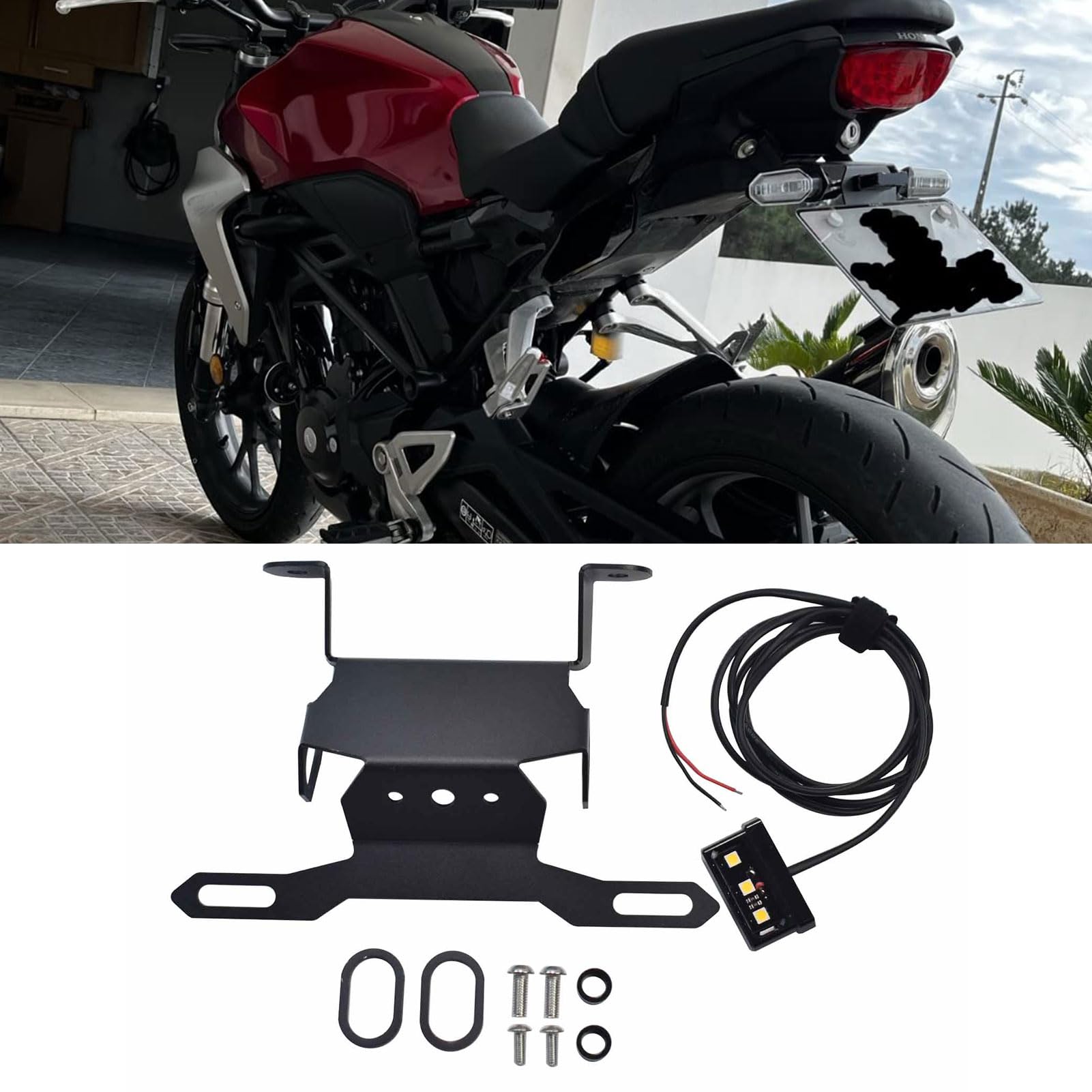 Midimttop Edelstahl-Kennzeichenhalter Replacement for CB300R CB250R CB150R CB125R 2018 2019 2020 2021 2022 2023 Zubehör Tail Tidy Fender Eliminator Nummernschild Tail Tidy Midimttop Edelstahl-Kennzeichenhalter Replacement for CB300R CB250R CB150R CB125R 2018 2019 2020 2021 2022 2023 Zubehör Tail Tidy Fender Eliminator Nummernschild Tail Tidy von Midimttop
