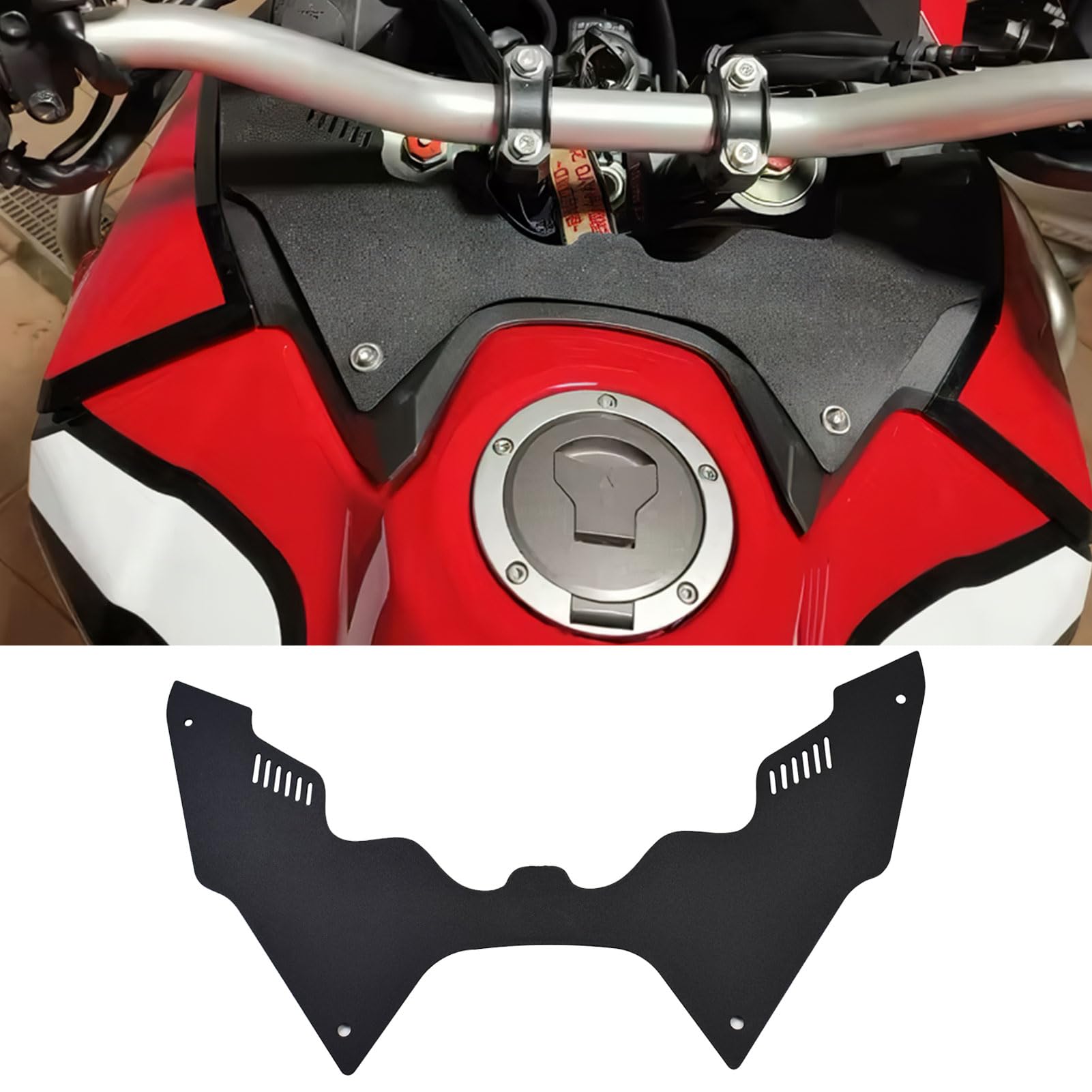 Midimttop Motorrad Forkshield Updraft Kraftstofftank Windabweiser Luftspoiler passend für Ho-nda Africa Twin CRF1100L CRF 1100L CRF 1100 L Zubehör 2020 2021 2022 2023 von Midimttop