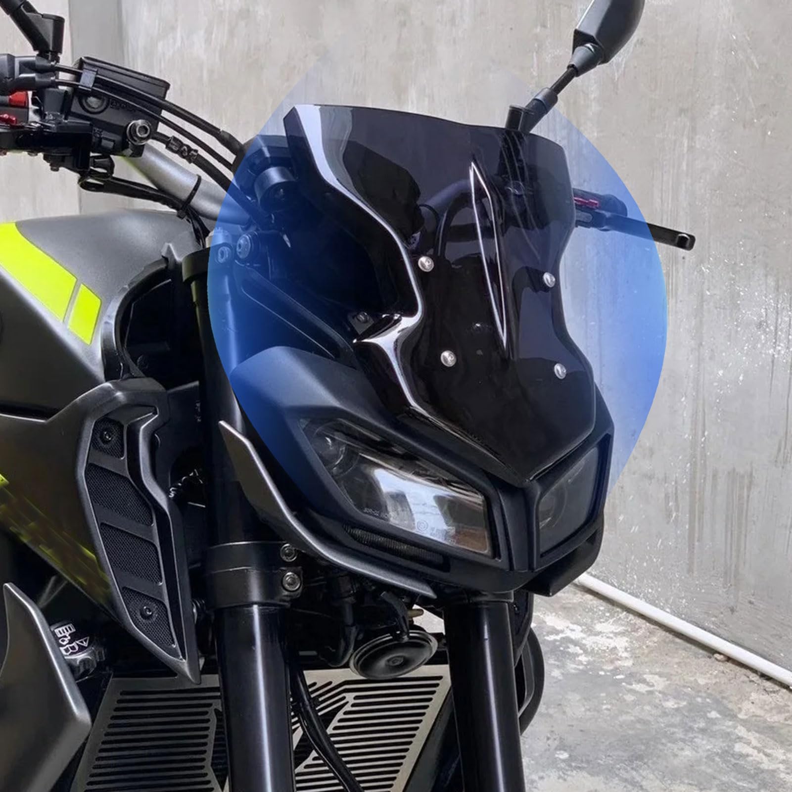 Midimttop Motorrad Windschutz scheibe Front Windabweiser Windschutz scheibe modifiziertes Zubehör compatible with MT-09 FZ-09 MT09 FZ09 Zubehör 2017 2018 2019 2020 Midimttop Motorrad Windschutz scheibe Front Windabweiser Windschutz scheibe modifiziertes Zubehör compatible with MT-09 FZ-09 MT09 FZ09 Zubehör 2017 2018 2019 2020 von Midimttop