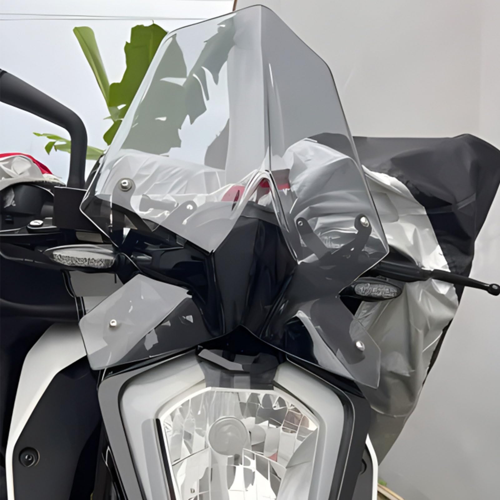 Midimttop Motorrad Windschutzscheibe Windschutz Visier Viser Frontverkleidung Replacement for Du&ke 125 DU&KE 390 2017 2018 2019 2021 2022 2023 2024 Duke125 duke390 (Leichter Rauch) von Midimttop