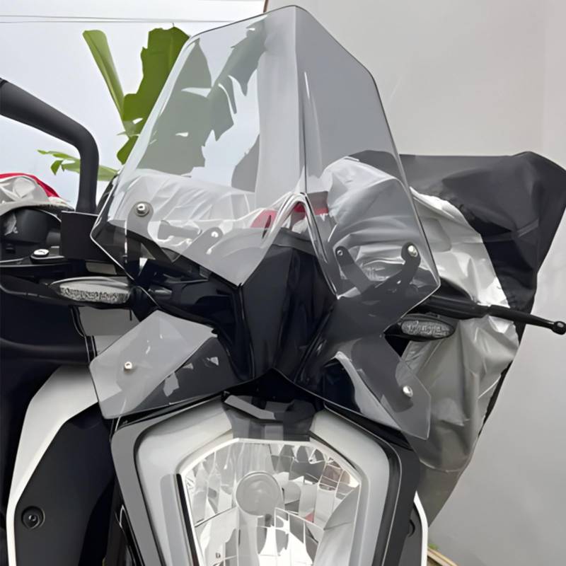 Midimttop Motorrad Windschutzscheibe Windschutz Visier Viser Frontverkleidung Replacement for Du&ke 125 DU&KE 390 2017 2018 2019 2021 2022 2023 2024 Duke125 duke390 (Leichter Rauch) von Midimttop