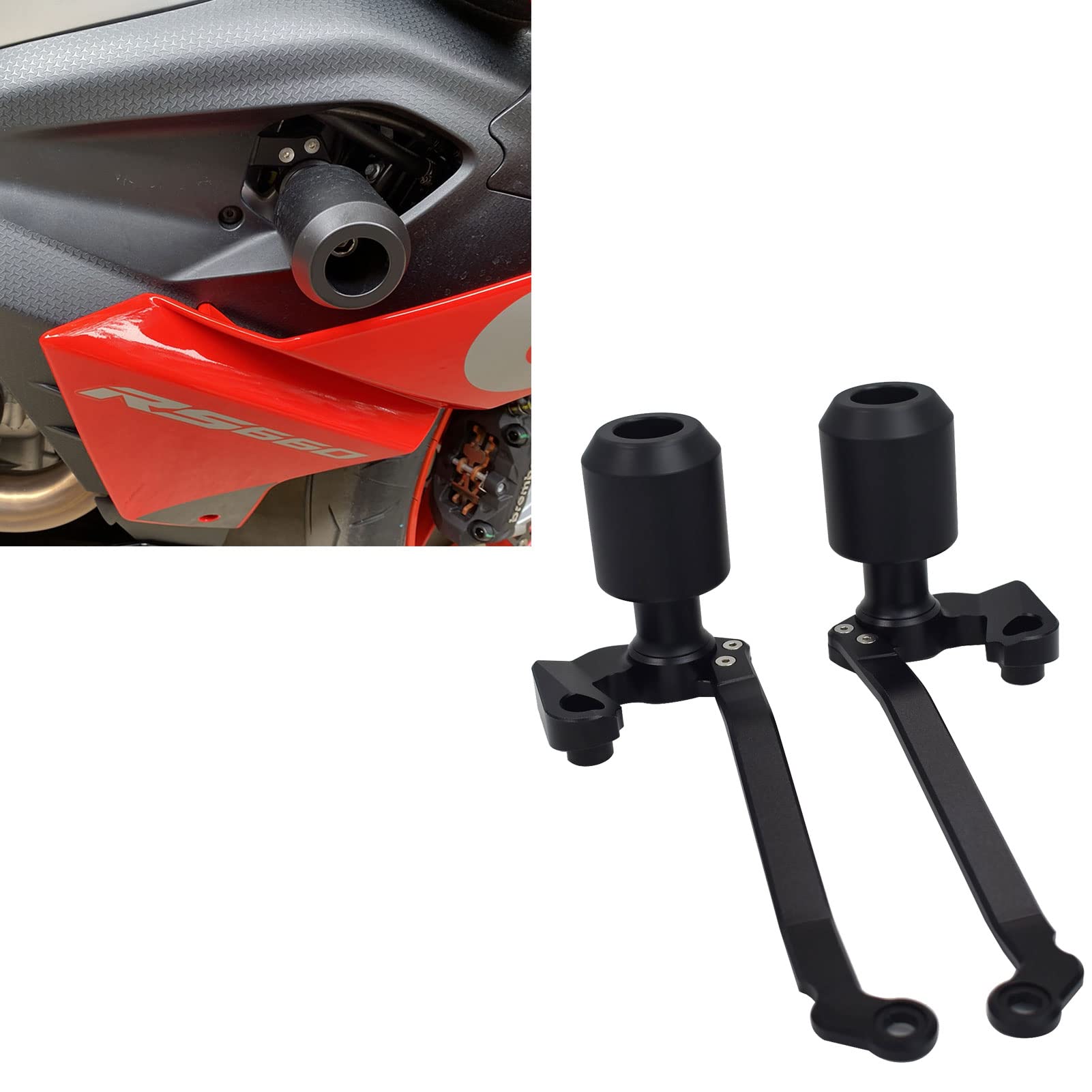 Midimttop Motorrad Rahmen Sliders Crash Pad Fallen Protector Schutz motor schutz Sliders abdeckung compatible with RS 660 RS-660 RS660 Zubehör 2020 2021 2022 2023 2024 Midimttop Motorrad Rahmen Sliders Crash Pad Fallen Protector Schutz motor schutz Sliders abdeckung compatible with RS 660 RS-660 RS660 Zubehör 2020 2021 2022 2023 2024 von Midimttop
