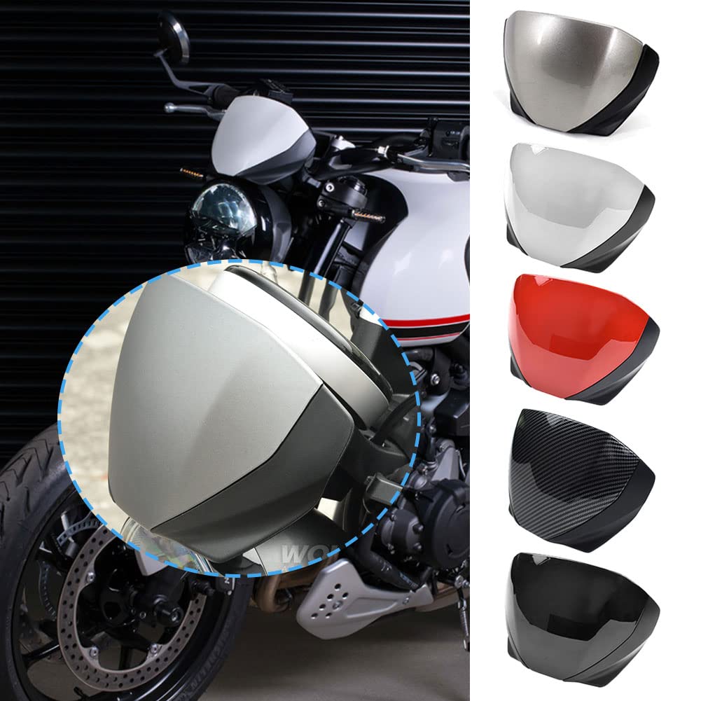 Midimttop für Dreizack 660 Windschutzscheibe Fliegengitter Für Triumph Trident660 2021 2022 2023 Motorrad Frontscheibe Objektiv Windschutzscheibe Verkleidung Deflektor (Schwarz) von Midimttop