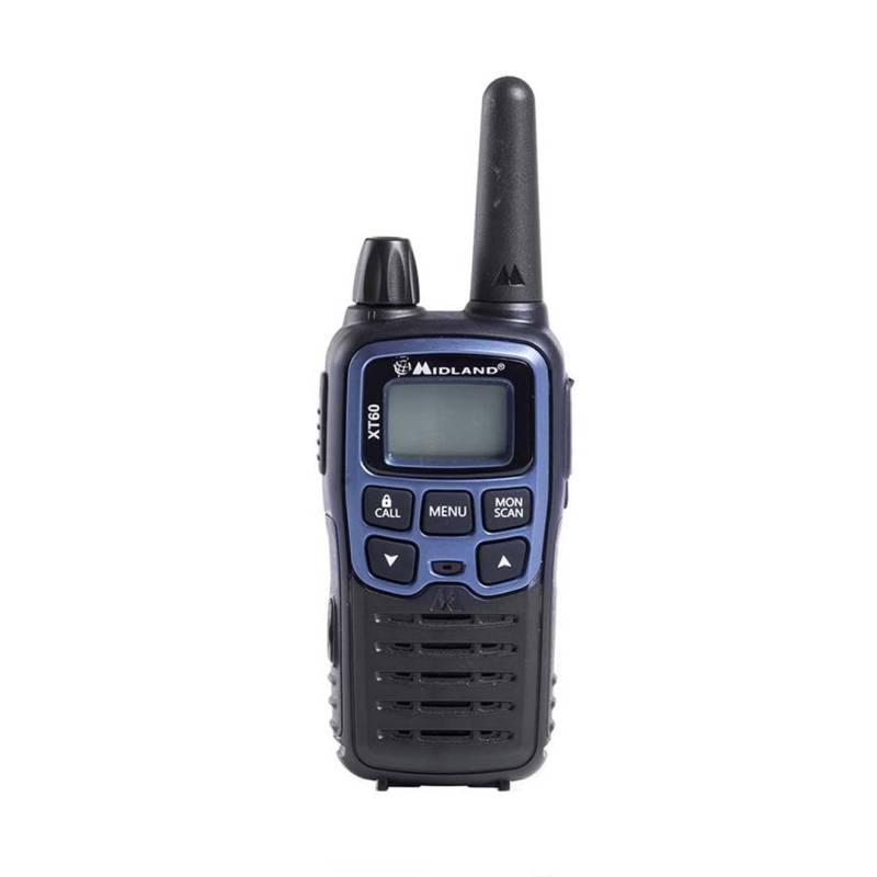 Alan PMR/LPD Tragbares Radio Midland XT60 Set mit 2 Stck. blau metallic Code C1179, Set of 2, schwarz/blau von Midland