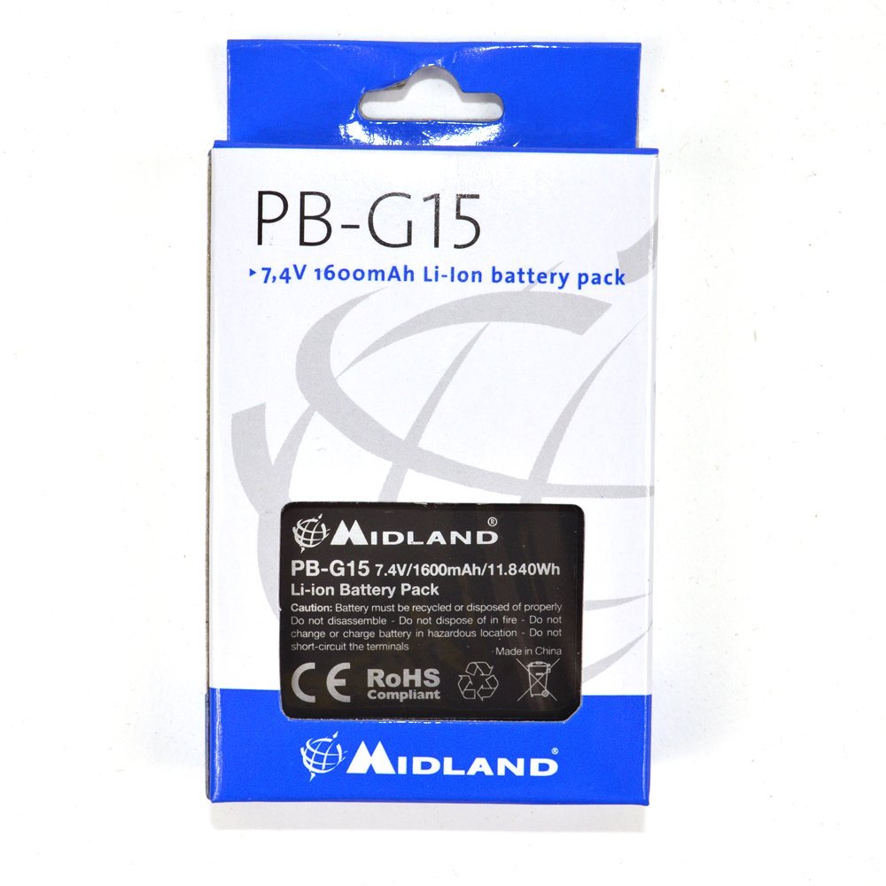 Midland C1128 PB-G15 Li-Ion 1600 mAh Batterie Midland C1128 PB-G15 Li-Ion 1600 mAh Batterie von Midland
