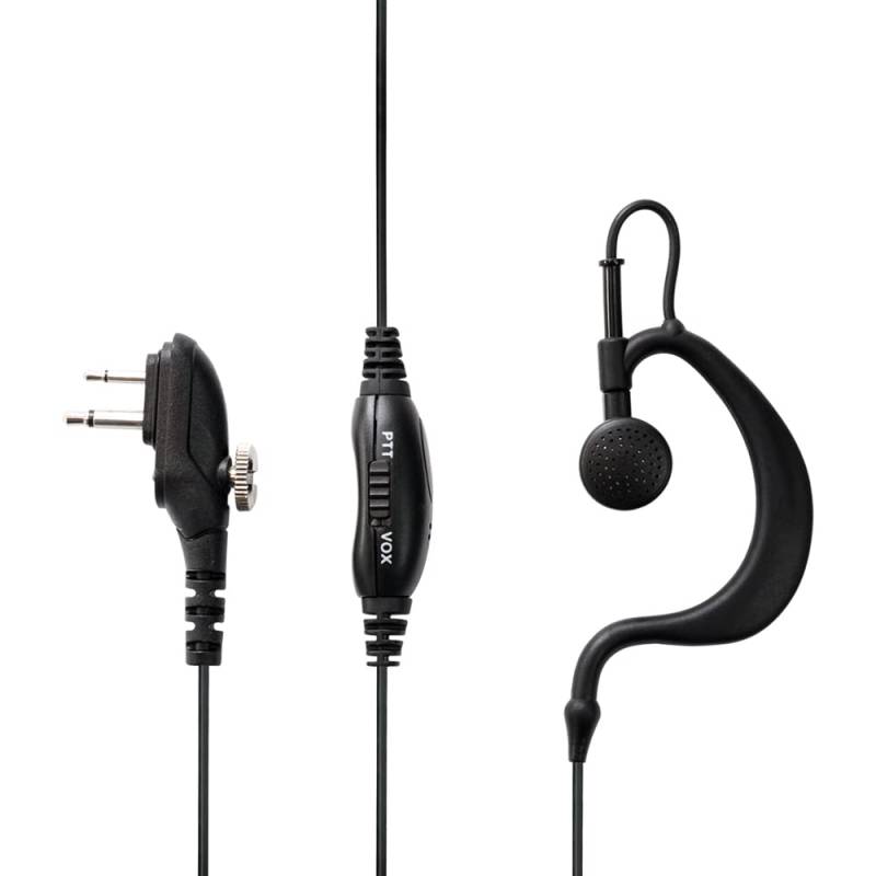 Midland MA-27M Headset, Ohrbügel, Monaural, mit Kabel, schwarz, Kopfhörer und Mikro, In-Ear von Midland