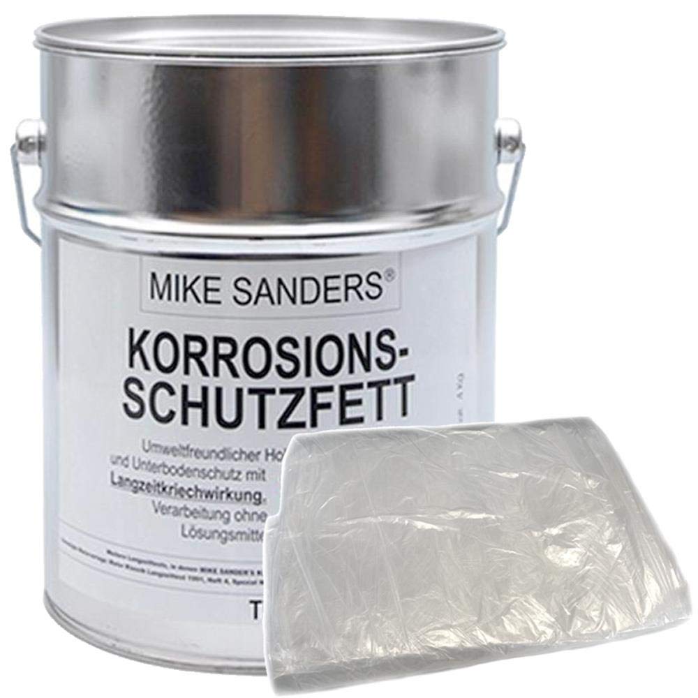 Mike Sanders 750 g Korrosionschutzfett weiche Mischung + Abdeckplane 4 x 5 m von Mike Sanders