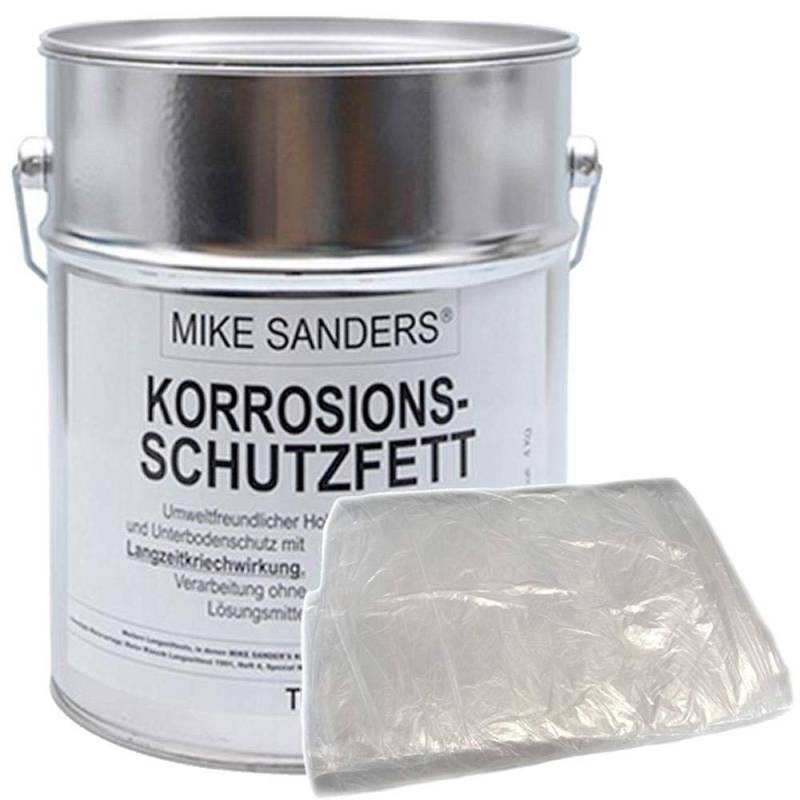 Mike Sanders 750 g Korrosionsschutzfett + Abdeckplane 4 x 5 m von Mike Sanders