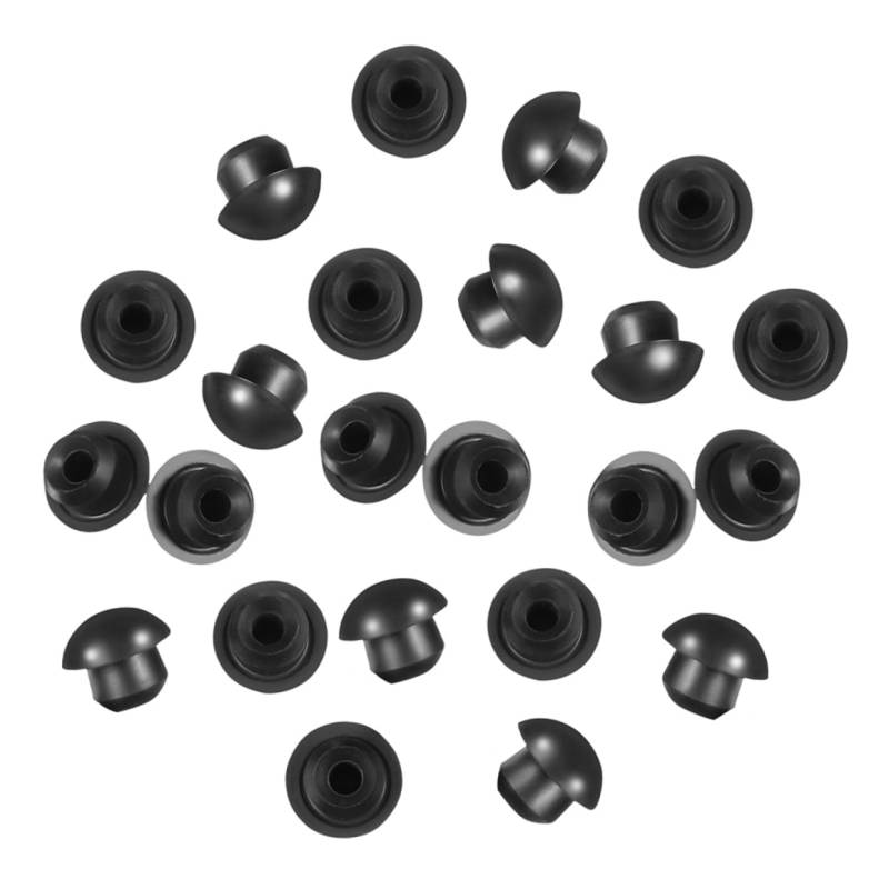 Mikikit 24 Stück Öldichtung Auto-Hydraulik-Wagenheberstecker Öleinfüllstopfen des Wagenhebers Klinkenstecker Hydraulikflasche Einfüllstutzen Jack-Pads Gummi Black von Mikikit