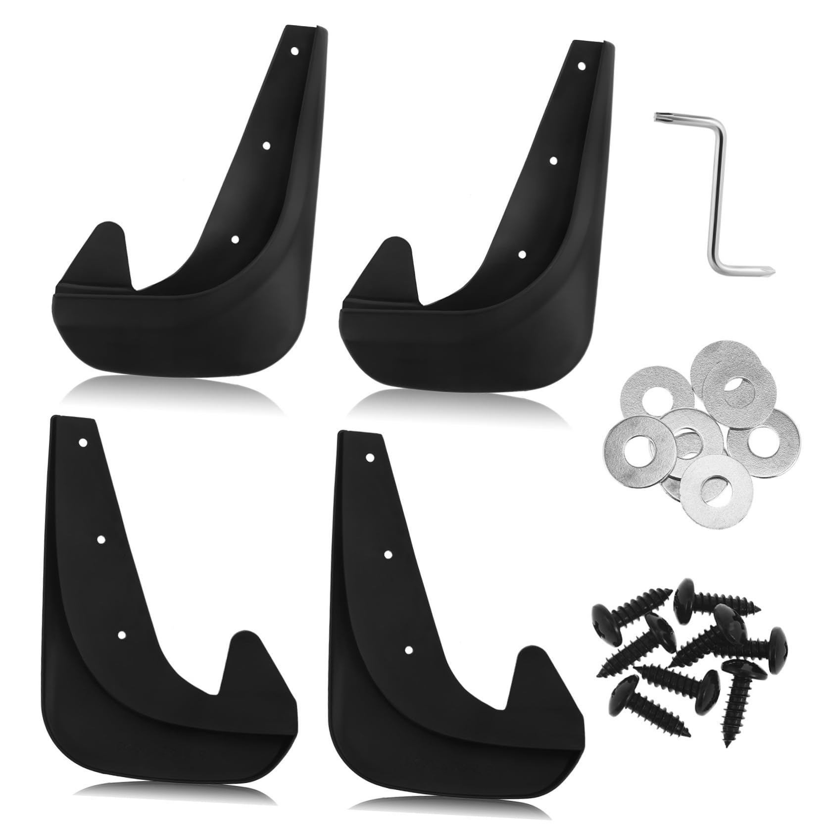 Mikikit 4Stücke Auto Schmutzfänger Spritzschutz für Vorder und Hinterreifen Einfach zu Montierende Schutzbleche gegen Schlamm und Schmutz für Verschiedene Mikikit 4Stücke Auto Schmutzfänger Spritzschutz für Vorder und Hinterreifen Einfach zu Montierende Schutzbleche gegen Schlamm und Schmutz für Verschiedene von Mikikit