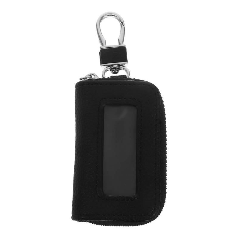 Mikikit Tasche Für Autoschlüssel Schlüsseletui Fernbedienungsschlüsseltasche Auto-fob-Halter Car Remote Key Fob Fall Schlüsselanhänger Schlüsselanhänger Black Pu von Mikikit