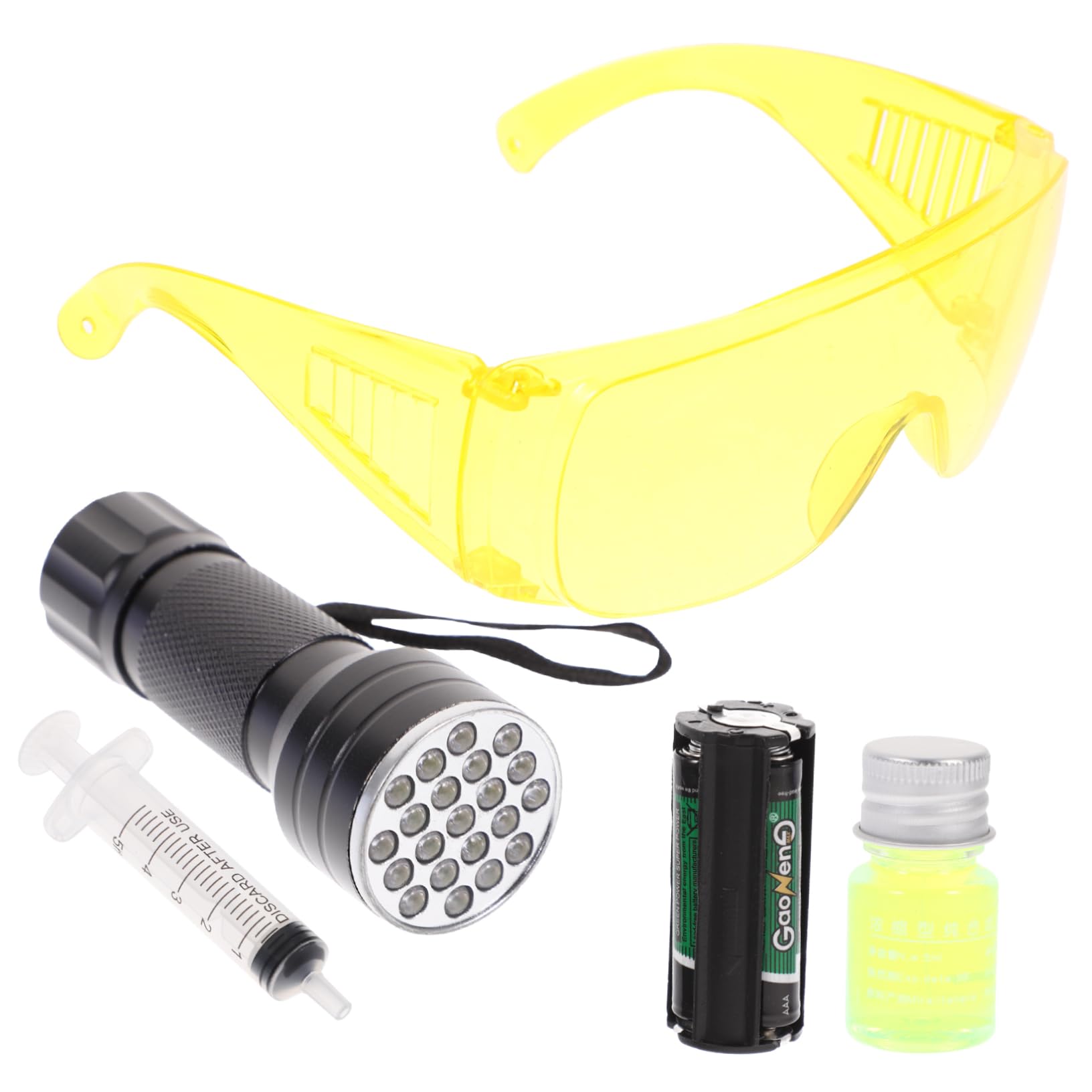 Mikinona 1 Satz Lecksuchgerät Für Klimaanlagen -lecktest-kit Auto Kältemittel -lecktest-Taschenlampe Lecktest-taschenlampen-Set Luft Uv-taschenlampen Perlmutt Rostfreier Stahl Erröten Mikinona 1 Satz Lecksuchgerät Für Klimaanlagen -lecktest-kit Auto Kältemittel -lecktest-Taschenlampe Lecktest-taschenlampen-Set Luft Uv-taschenlampen Perlmutt Rostfreier Stahl Erröten von Mikinona