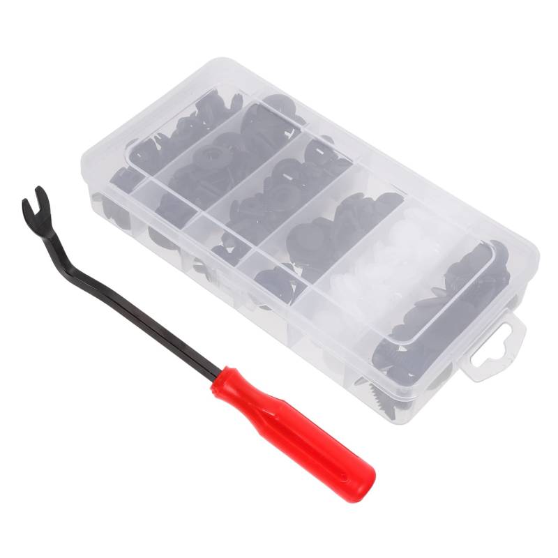 Mikinona 100Stücke Auto Push Rivet Clips Hochwertige Befestigungselemente für Stoßfänger und Fahrzeugzubehör Entriegelungswerkzeug Langlebig und Kostengünstig von Mikinona