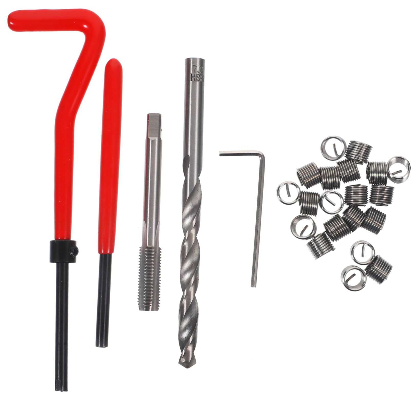 Mikinona 1Satz Gewindereparatursatz Teilig Gewindeeinsatz Installationswerkzeug Tragbares für Professionelle und DIY Reparaturen Robustes und Gummimaterial für Beschädigte Mikinona 1Satz Gewindereparatursatz Teilig Gewindeeinsatz Installationswerkzeug Tragbares für Professionelle und DIY Reparaturen Robustes und Gummimaterial für Beschädigte von Mikinona