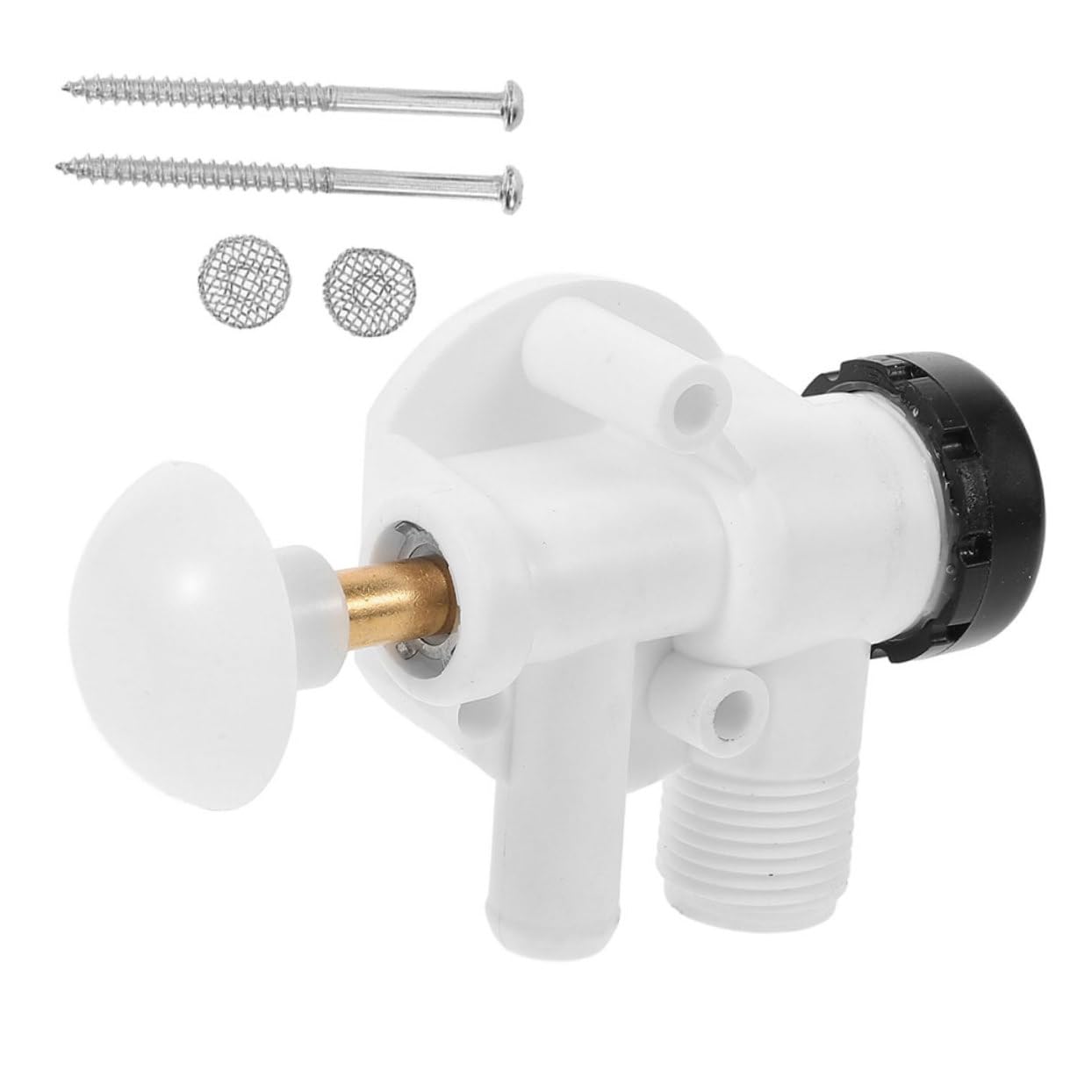 Mikinona 1Satz Toilettenwasserventil Multifunktionales Kit mit Einstellbarem Wasserdurchfluss Leckschutz und Langlebigem Design Passend für Wohnmobile und Anhänger Mikinona 1Satz Toilettenwasserventil Multifunktionales Kit mit Einstellbarem Wasserdurchfluss Leckschutz und Langlebigem Design Passend für Wohnmobile und Anhänger von Mikinona
