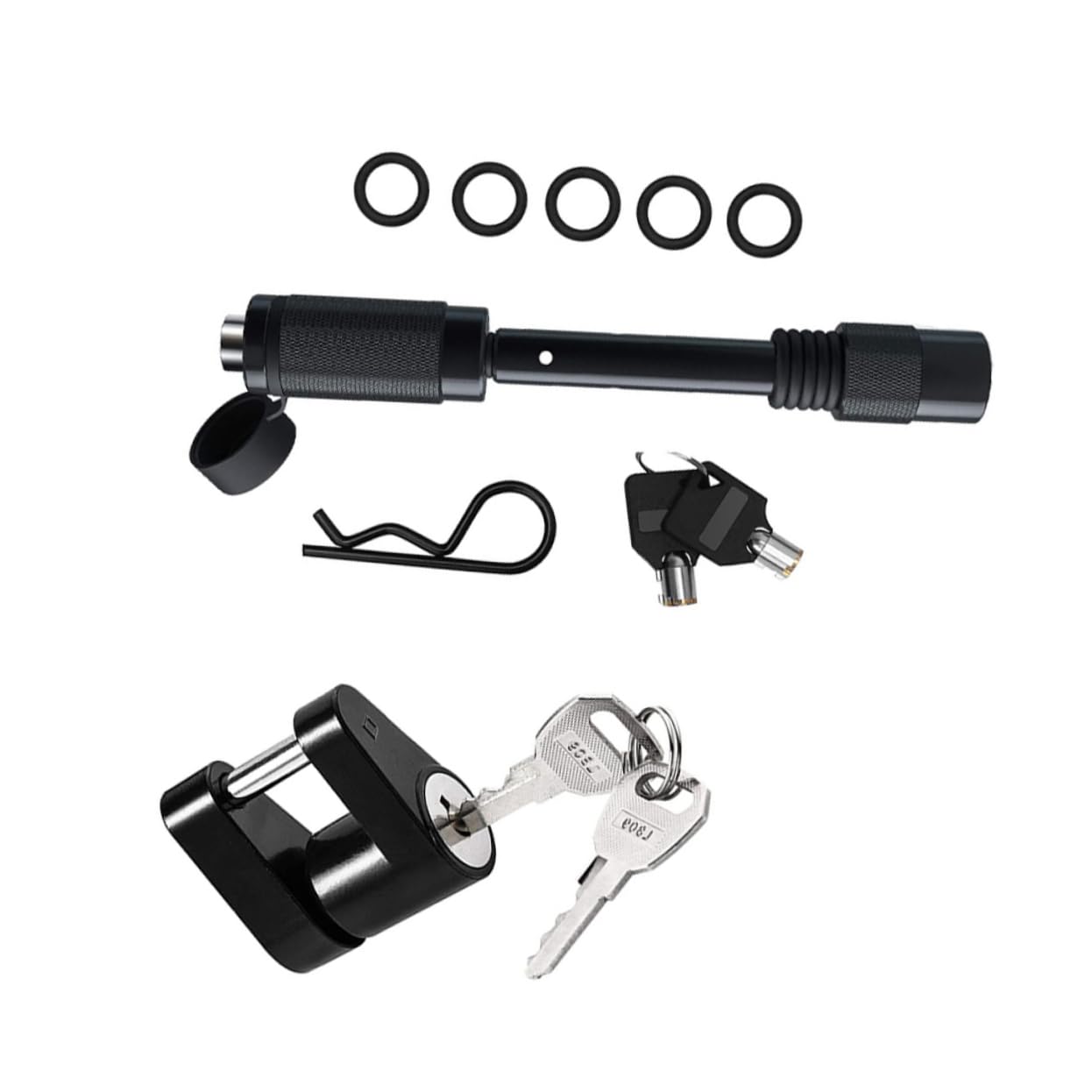 Mikinona 2Sätze Anhängersperre mit Anhängerkupplungs Pin Lock und Zungenkopplerschloss Robuste Diebstahlsicherung für Trailer Wohnwagen und LKW Schlüsseln für Optimale Mikinona 2Sätze Anhängersperre mit Anhängerkupplungs Pin Lock und Zungenkopplerschloss Robuste Diebstahlsicherung für Trailer Wohnwagen und LKW Schlüsseln für Optimale von Mikinona