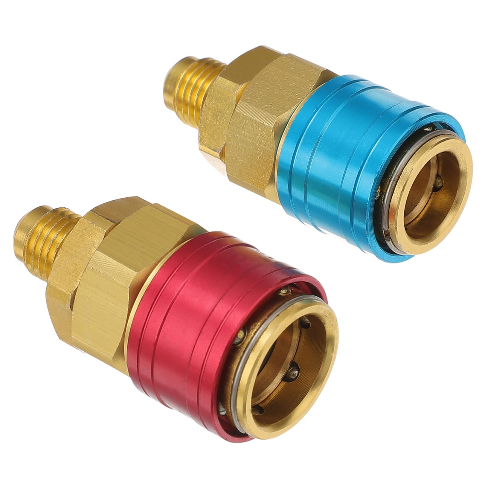 Mikinona 2Stücke Schnellanschlüsse für Auto Klimaanlage Adapter für Niederdruckseite Einfache Handhabung bei Diagnose und Befüllung für Kältemittelservice Mikinona 2Stücke Schnellanschlüsse für Auto Klimaanlage Adapter für Niederdruckseite Einfache Handhabung bei Diagnose und Befüllung für Kältemittelservice von Mikinona